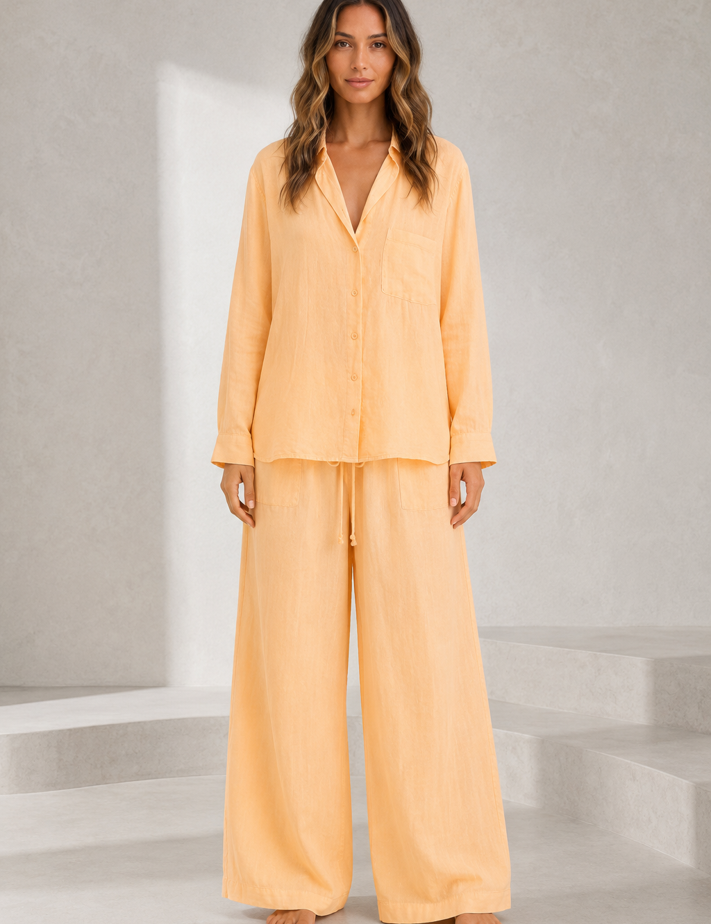 Ensemble deux pièces ample en lin | Lounelle Paris