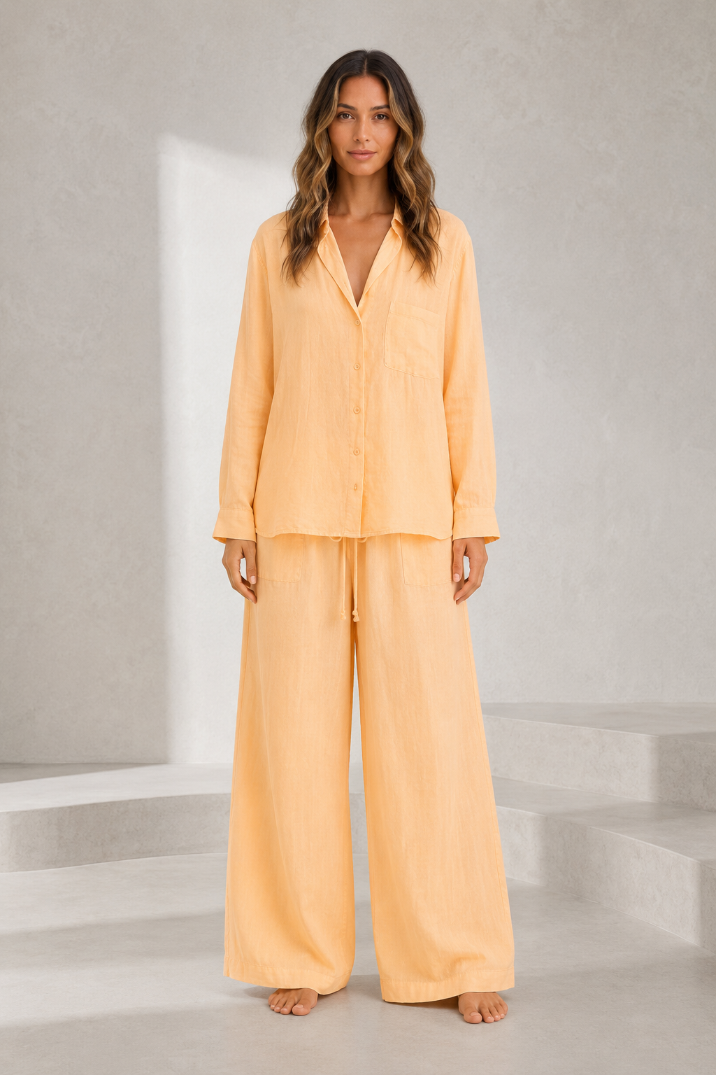 Ensemble deux pièces ample en lin | Lounelle Paris