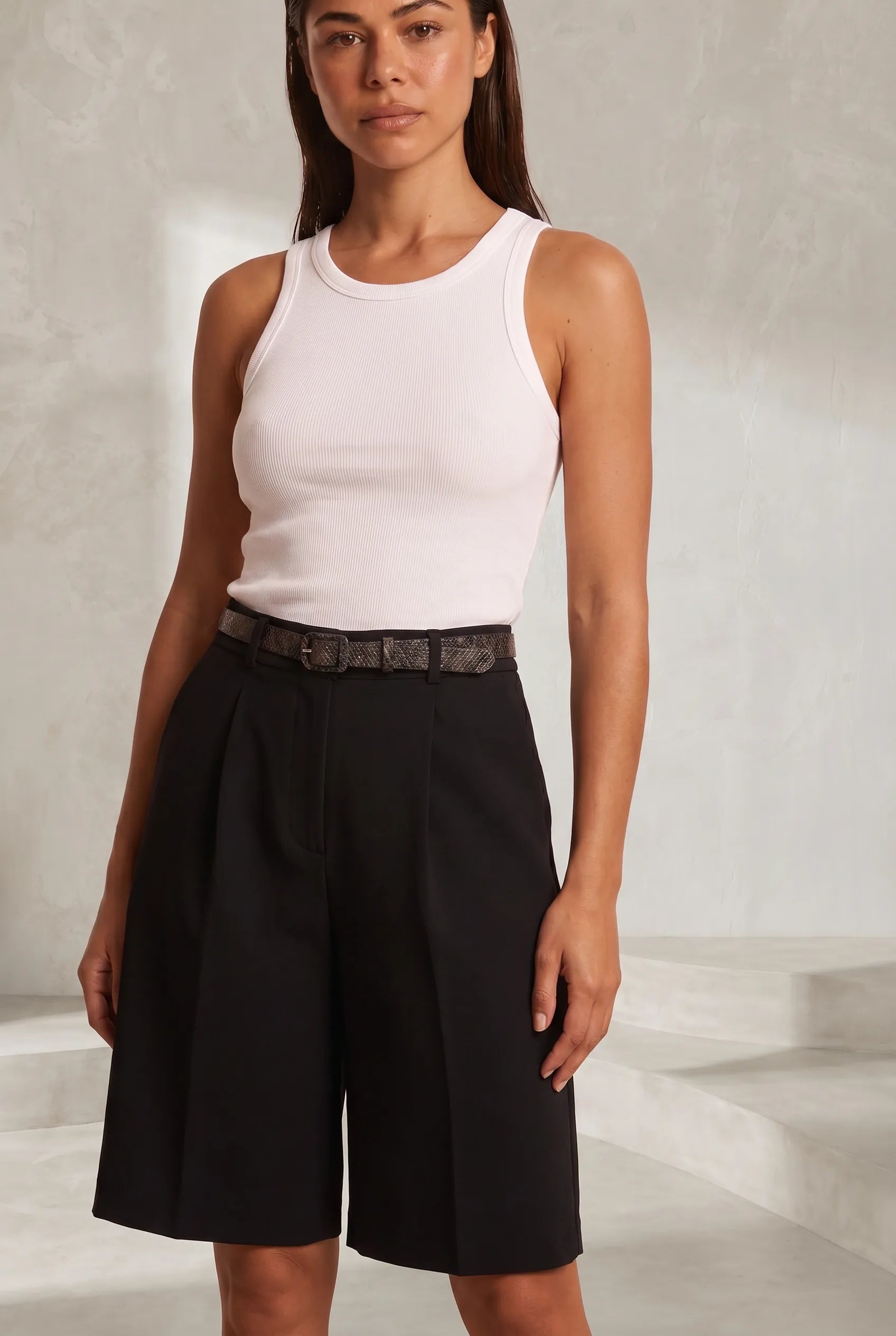 Bermuda ample à ceinture | Lounelle Paris