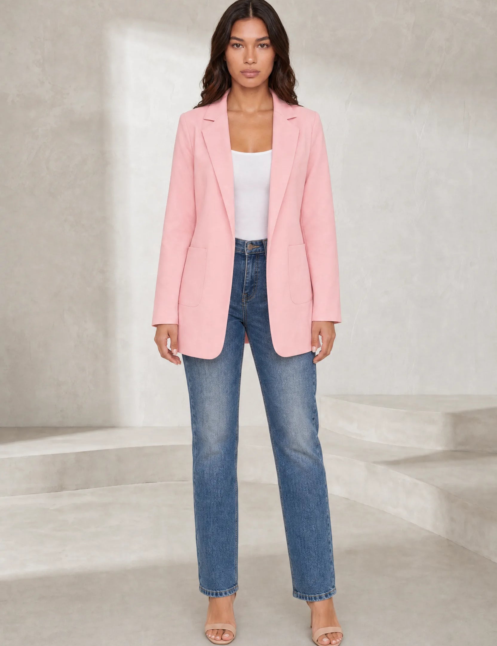 Blazer ajusté à col tailleur | Lounelle Paris