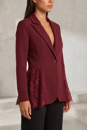 Blazer ajusté à dentelle | Lounelle Paris
