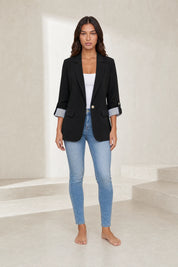 Blazer ajusté manches trois-quarts | Lounelle Paris