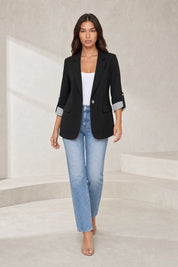 Blazer ajusté manches trois-quarts | Lounelle Paris