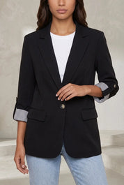 Blazer ajusté manches trois-quarts | Lounelle Paris