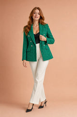 Dobbeltspent tweedblazer