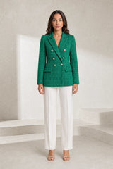 Blazer croisé en tweed