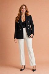 Dobbeltspent tweedblazer