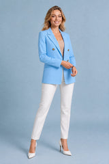 Dobbelspent midlang blazer