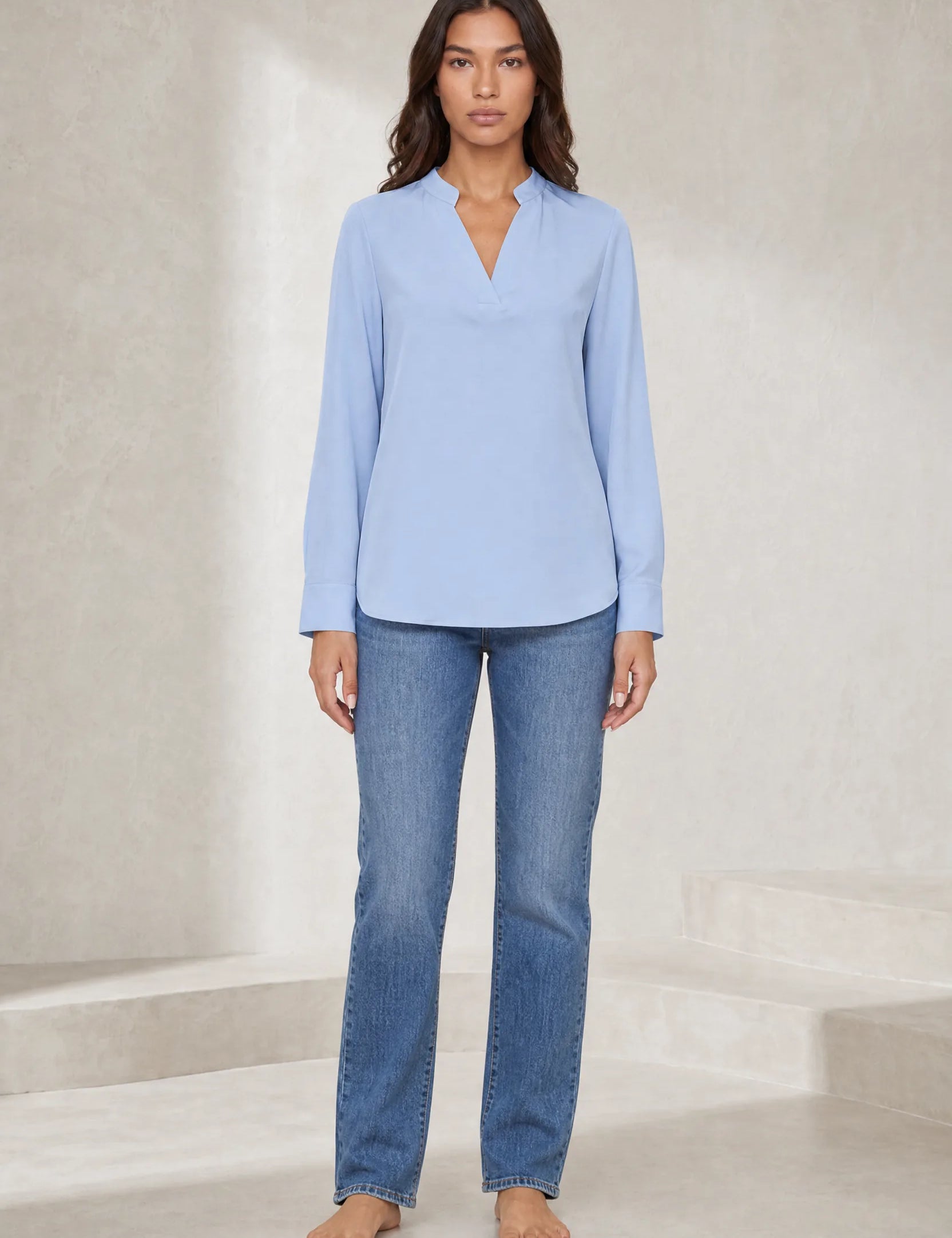 Blouse fluide col en V | Lounelle Paris