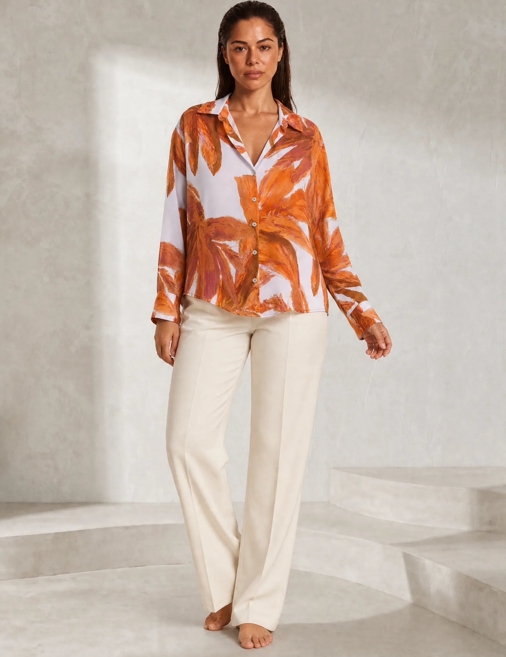 Chemise ample à imprimé floral | Lounelle Paris