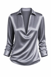 Chemise fluide col V | Lounelle Paris