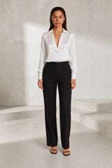Chemise fluide col V