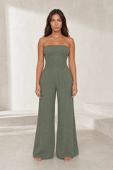 Combinaison bandeau jambes larges