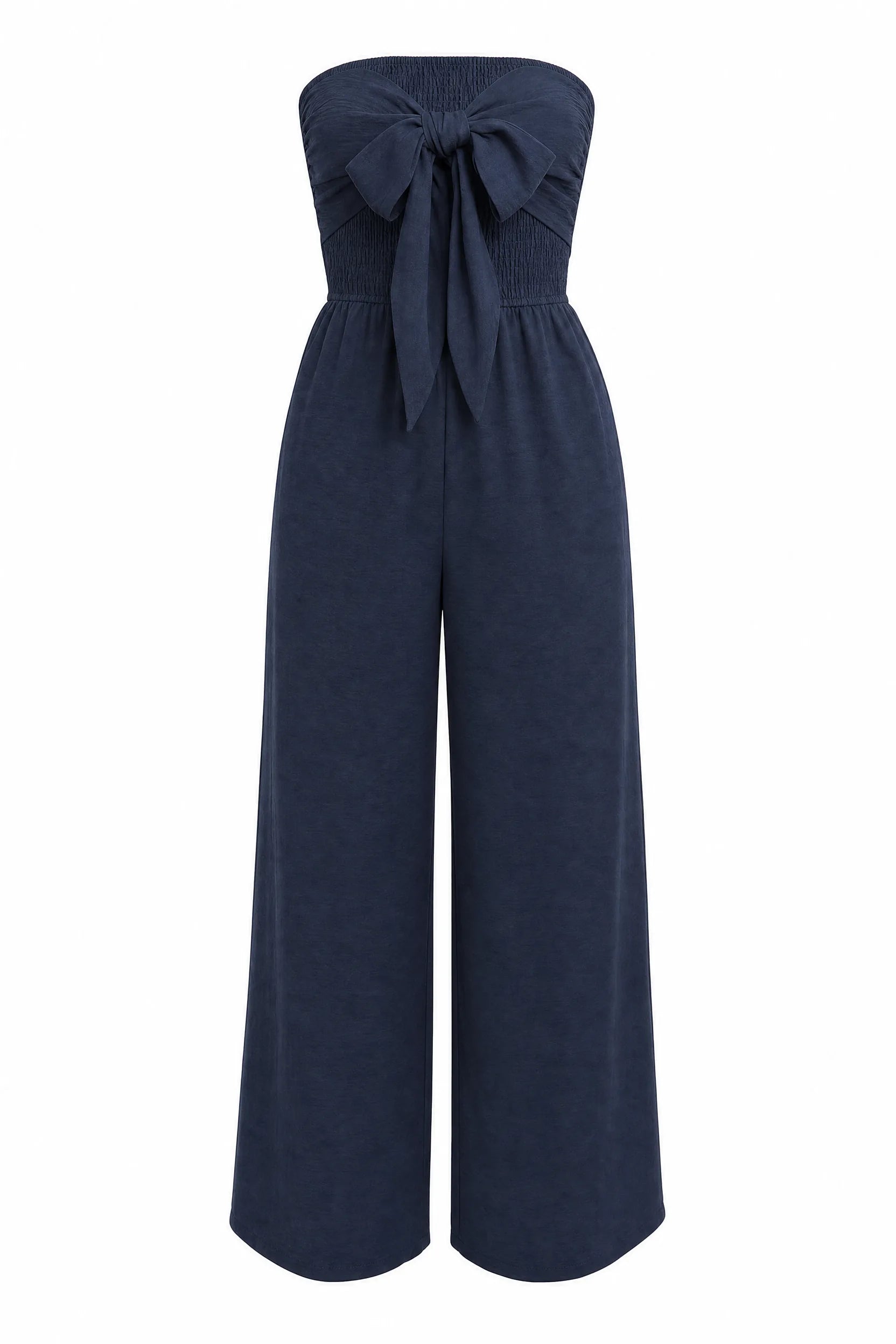 Combinaison bleu marine bandeau dos nu | Lounelle Paris