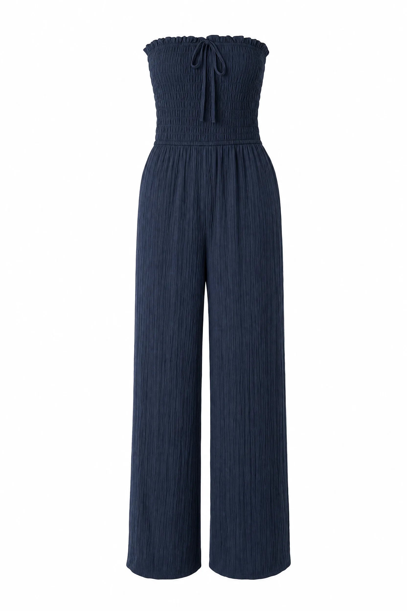 Combinaison bleu marine bandeau noué | Lounelle Paris