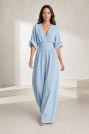 Combinaison col V taille haute | Lounelle Paris