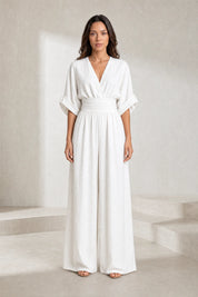 Combinaison col V taille haute | Lounelle Paris