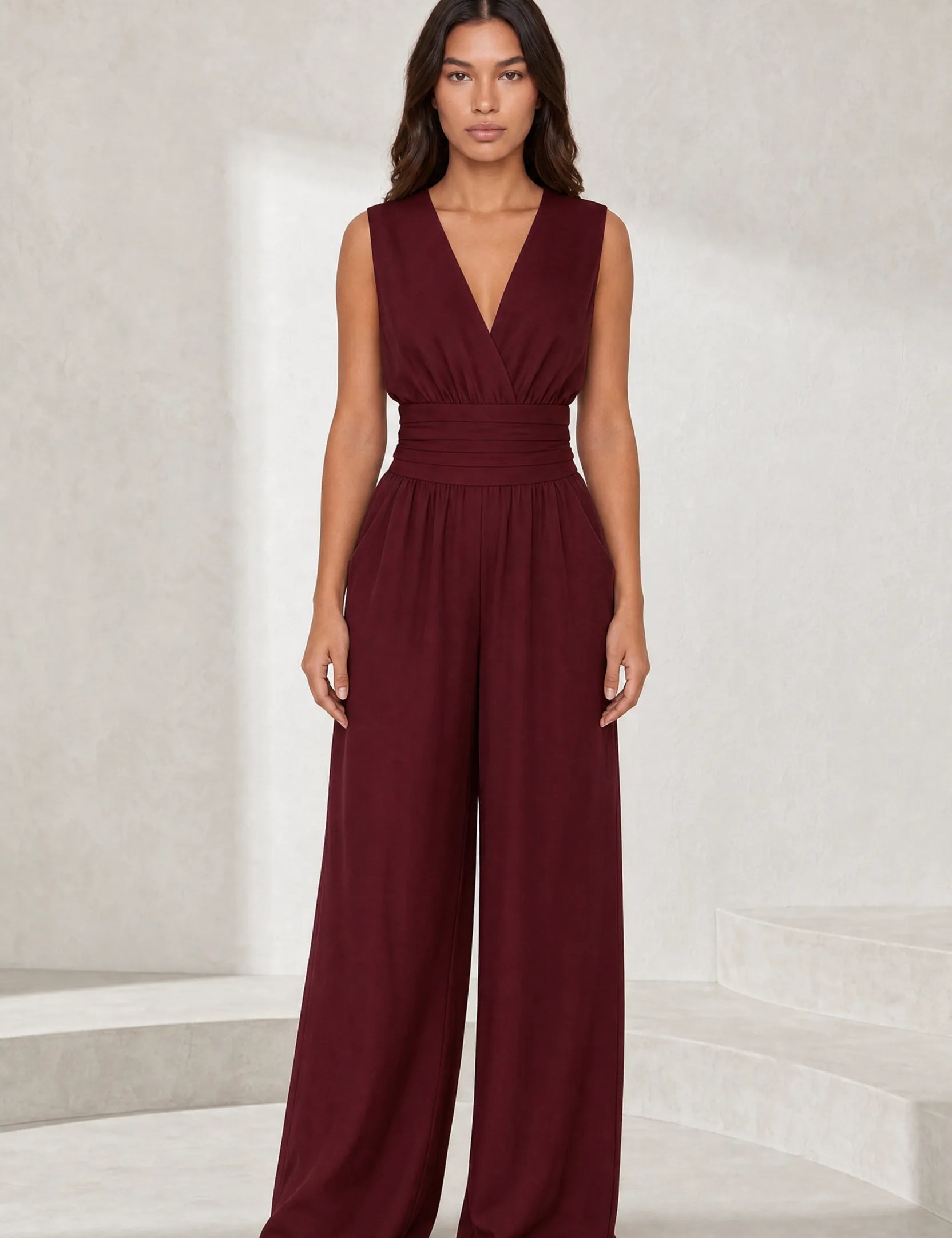 Combinaison fluide col V | Lounelle Paris