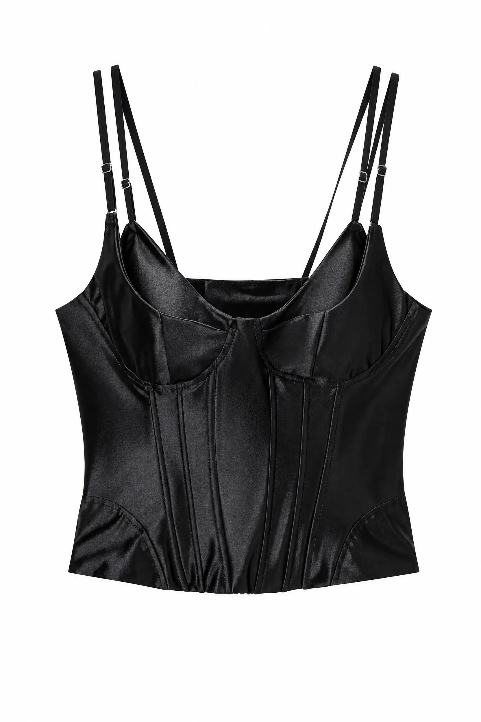 Corset satiné dos lacé | Lounelle Paris