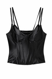 Corset satiné dos lacé | Lounelle Paris