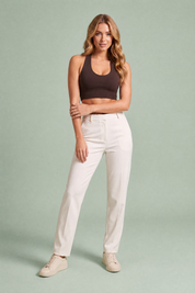 Brassière moulante dos nu | Variante Marron | Lounelle Paris