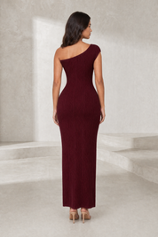 Robe longue asymétrique moulante | Lounelle Paris