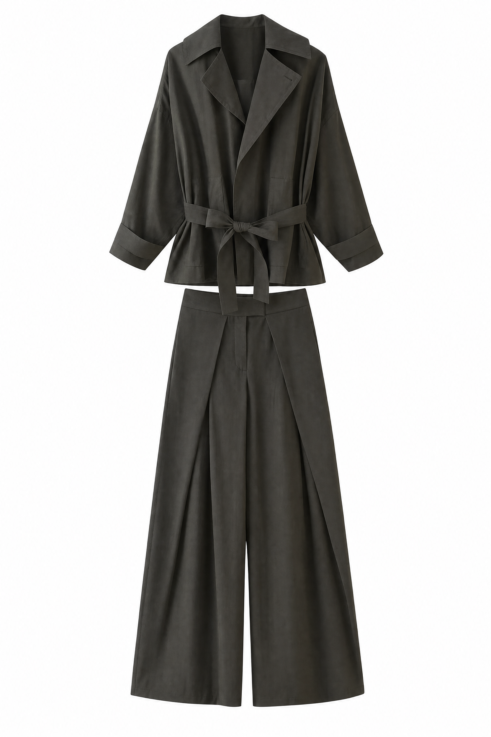 Ensemble trench pantalon ceinturé | Lounelle Paris