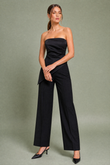 Asymmetrisk rynket topp bustier