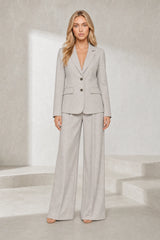 Ensemble blazer beige ample