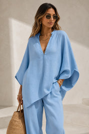 Ensemble fluide col V | Lounelle Paris