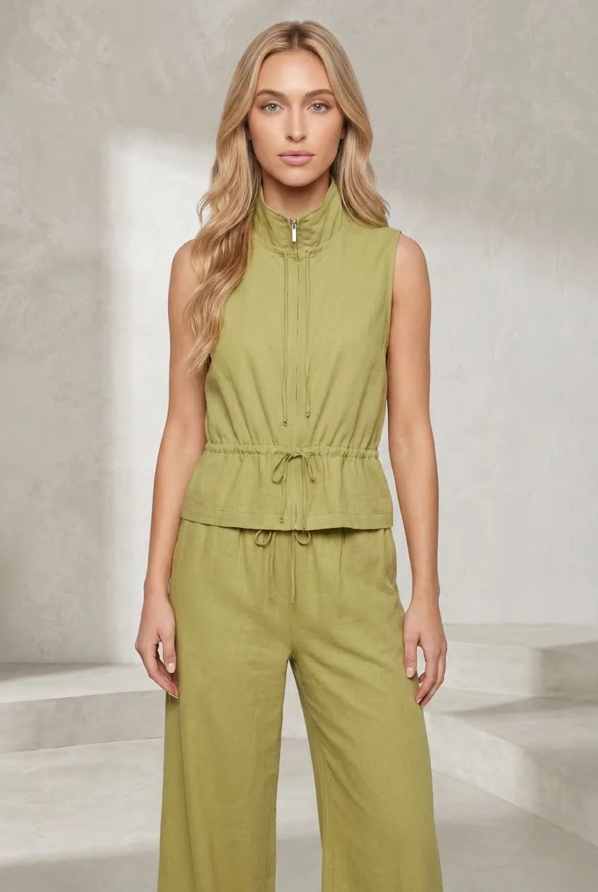 Ensemble sans manches col montant | Lounelle Paris