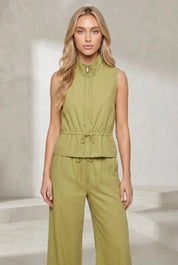 Ensemble sans manches col montant | Lounelle Paris