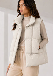 Gilet matelassé court col montant | Lounelle Paris