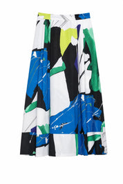 Jupe midi imprimée évasée | Lounelle Paris