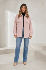 Manteau mi-long ample à revers