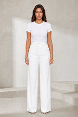 Pantalon de tailleur fluide taille haute