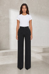 Pantalon de tailleur fluide taille haute