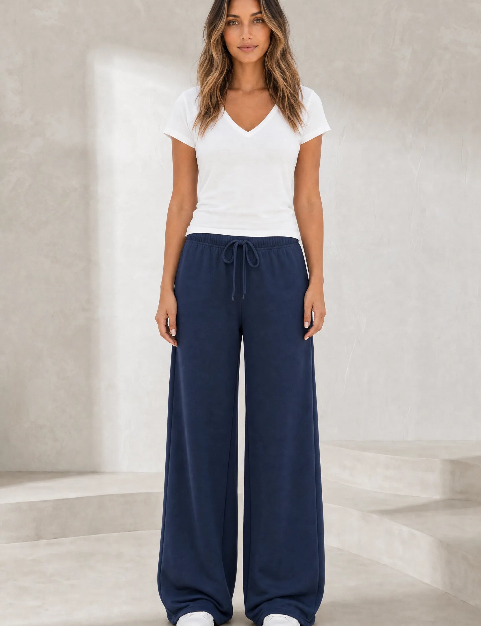 Pantalon large à cordon | Lounelle Paris