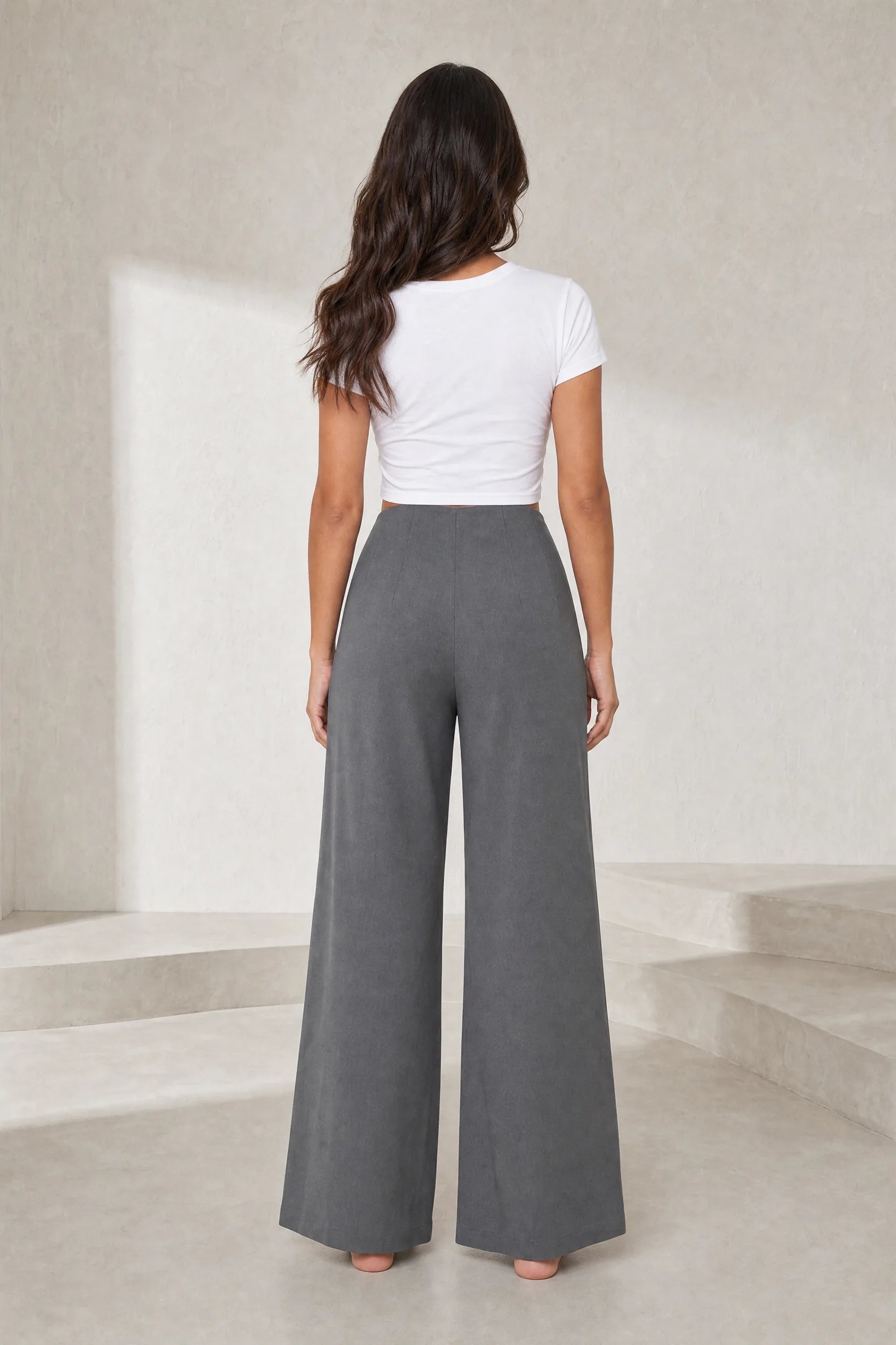 Pantalon large fluide taille haute | Lounelle Paris