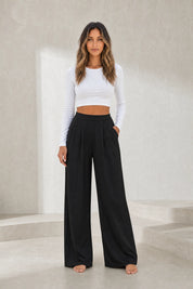 Pantalon large taille haute | Lounelle Paris