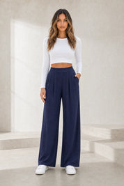 Pantalon large taille haute | Lounelle Paris