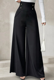Pantalon large taille haute fluide | Lounelle Paris