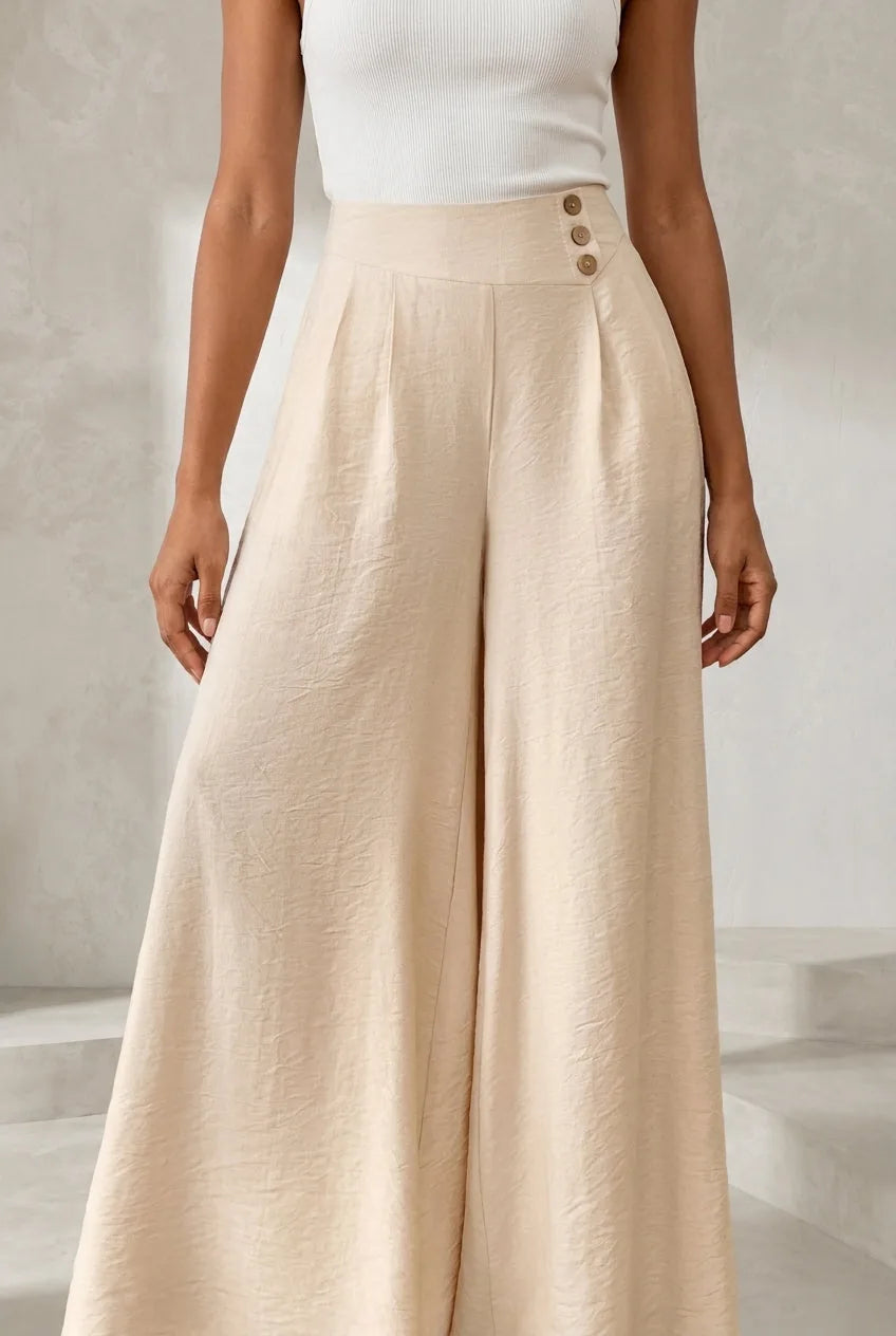 Pantalon palazzo fluide | Lounelle Paris