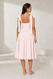 Robe à bretelles nouées dos nu | Lounelle Paris