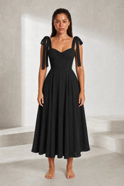 Robe à bretelles nouées dos nu | Lounelle Paris