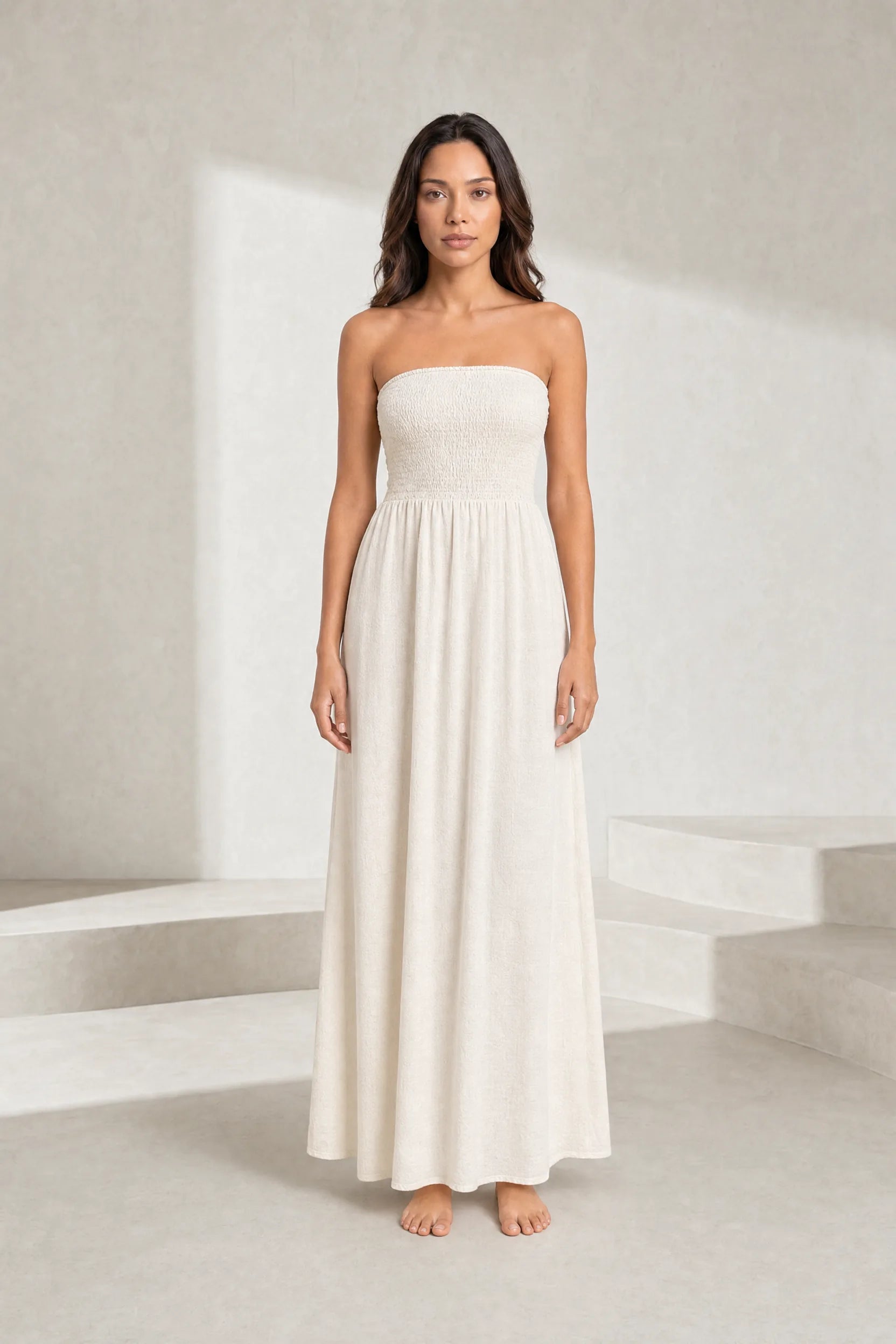 Robe bustier épaules dénudées | Lounelle Paris