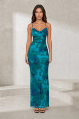 Robe florale dos nu
