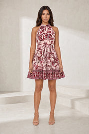Robe halter imprimé floral | Lounelle Paris