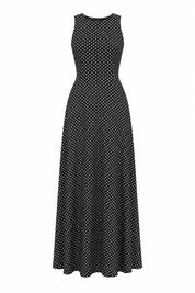 Robe longue à pois dos nu | Lounelle Paris