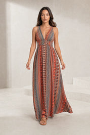 Robe longue fluide dos nu | Lounelle Paris